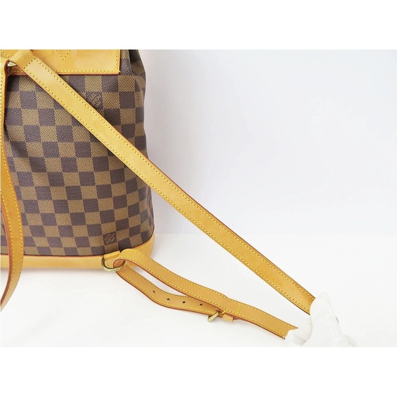 Louis Vuitton Brown and Tan Checkered Backpack - Picture 7 of 14